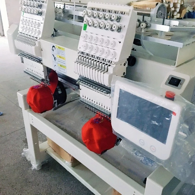 Customized Home Use High Speed Multi 2 Head Embroidery Machine Computerized Price For Cap And Flat Garments