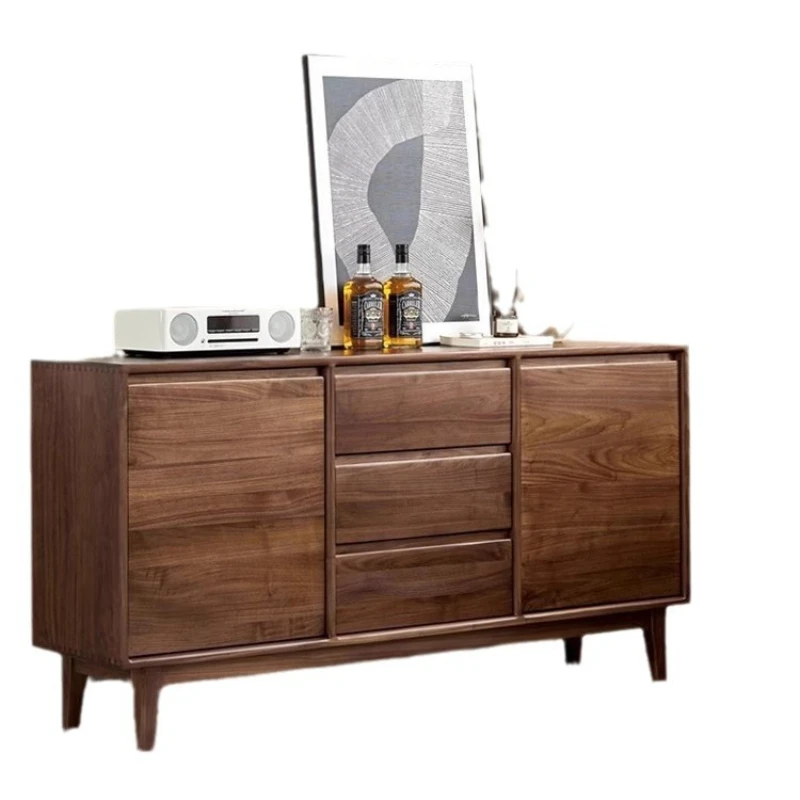 

Modern Simple Living Room Side Cabinet Cherry Wood Entrance Cabinet Bedroom Storage Bucket Cabinet