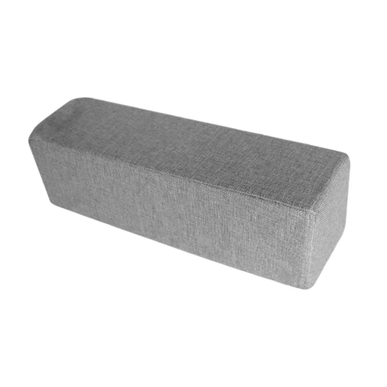 Long Arm Rest Pillow with Removable Linen Cover Rectangular Arm Support for Bed Sofa Backrest Cushion