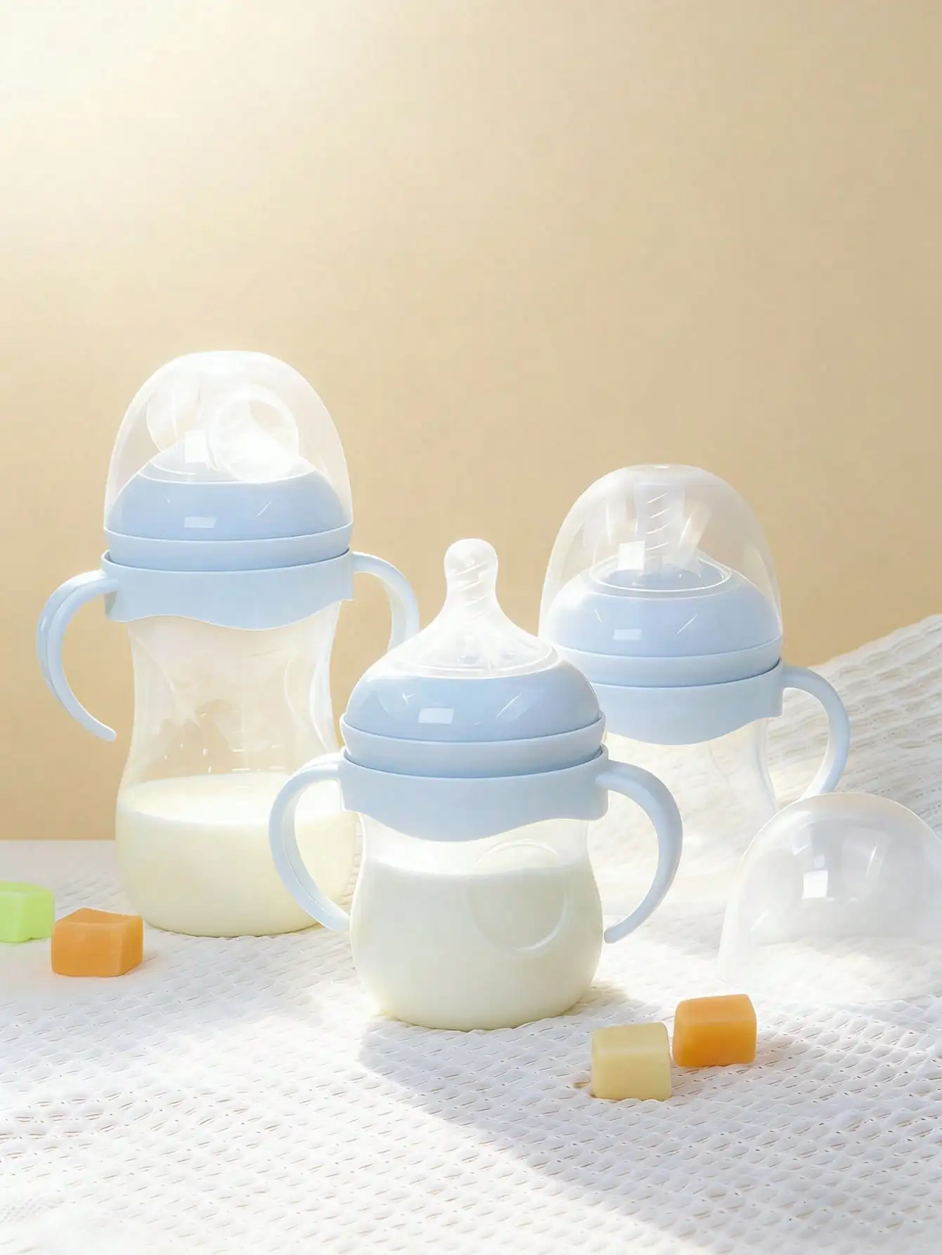 1 Pc PP Plastic Baby Bottle with Handles Durable Unbreakable Design, Large Capacity Options
