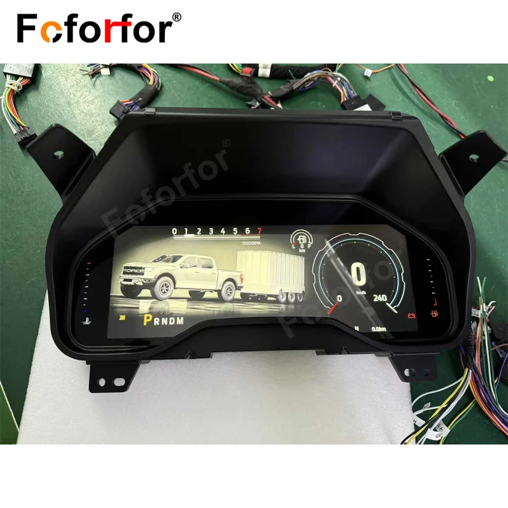 

Upgrade LCD Digital Cluster For Ford F150 Car Instrument Dashboard Panel Cockpit Speedometer 14.4 Inch Car Radio GPS Navigation