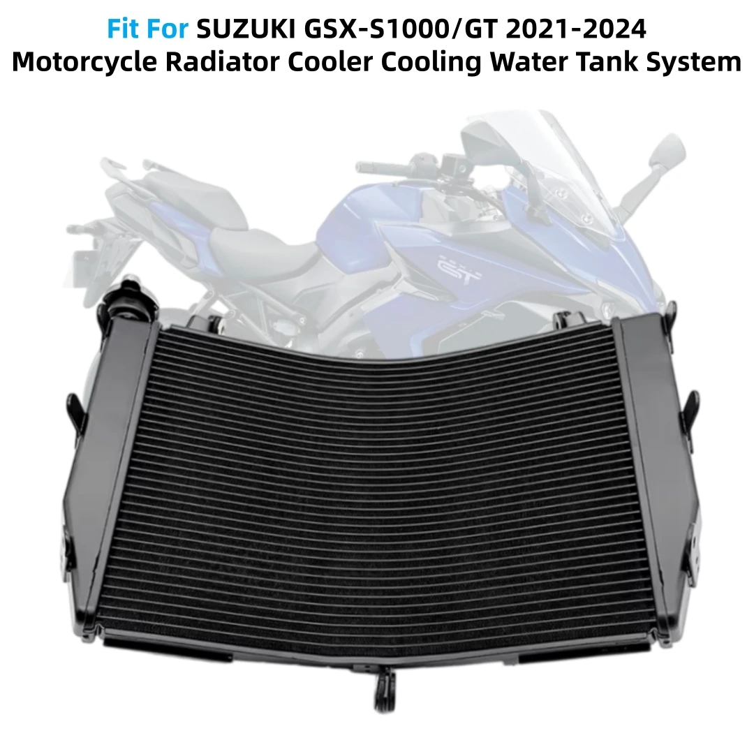 Fit For SUZUKI GSX-S1000/GT 2021 2022 2023 2024 Motorcycle Accessorie Aluminium Engine Radiator Cooler Cooling Water Tank System