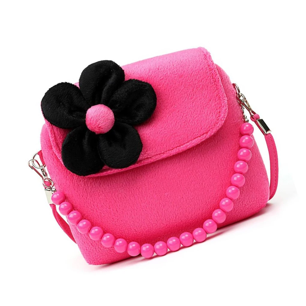 Saco mensageiro rosa com tira para crianças, mini pacote, bolsa, sacos de ombro decorativos, doce presente, presente de aniversário, bonito olhando