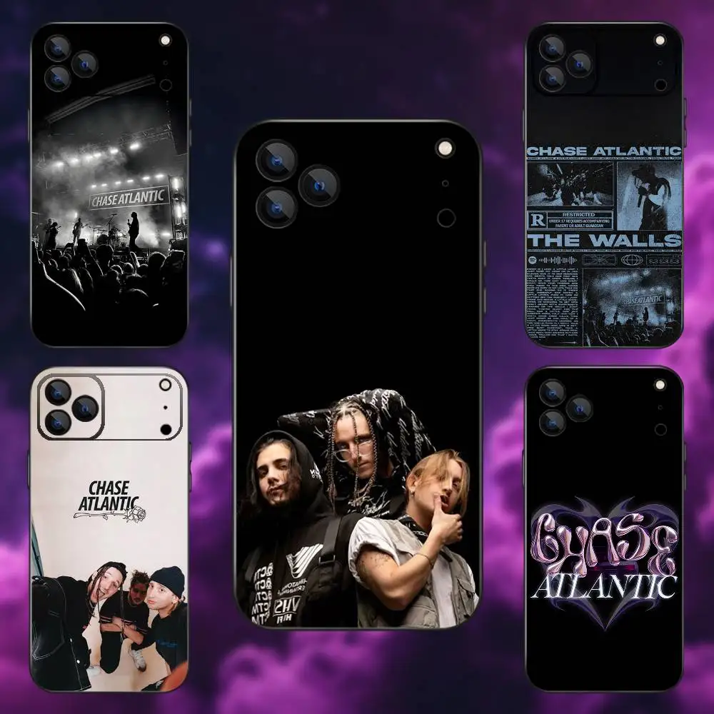 

C-Chase Atlantic Music Group Phone Case For iPhone 17,16,15,14,13,12,Pro,Max,Plus,E,SE4,Air,Mini Black Soft Box