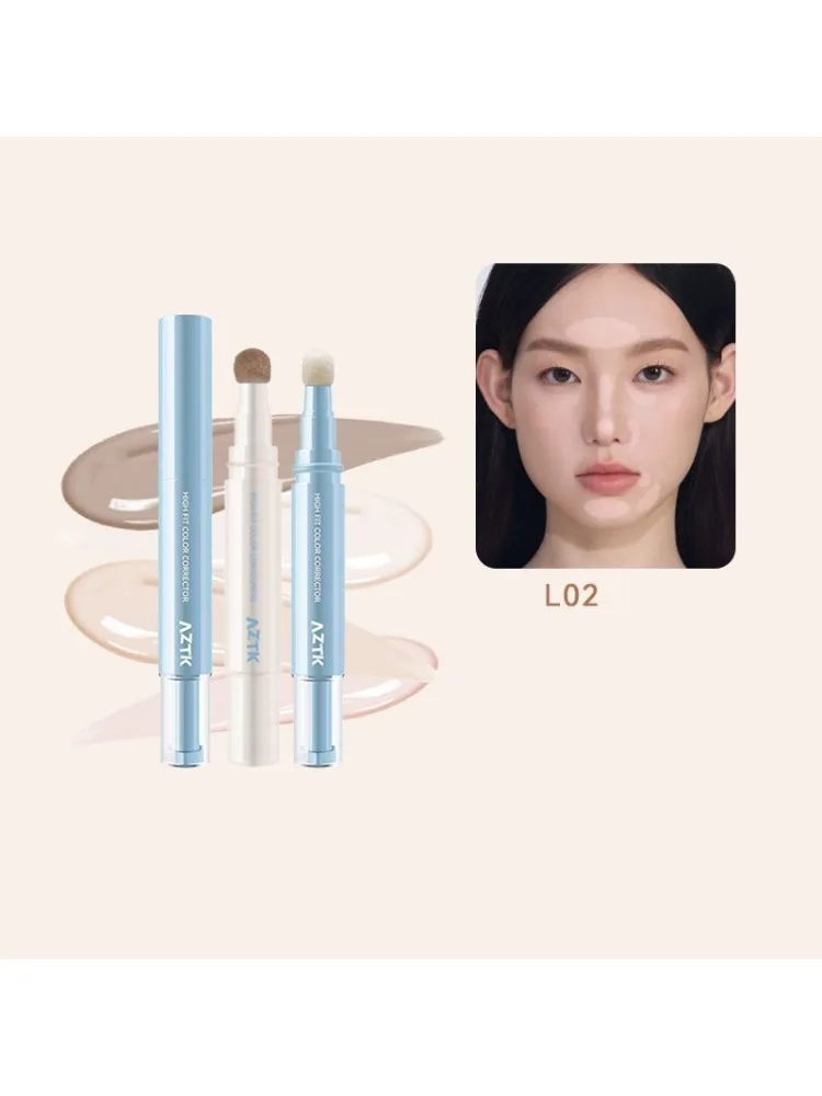 AZTK Concealer-Stift 2-in-1 Abdeckung & Aufhellung, Flüssiger Highlighter-Stift für Augenringe & Hautunreinheiten, Gesichts-Primer Make-up-Basis