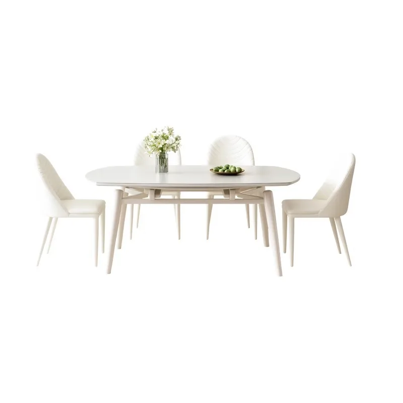 

Cream, wind retractable, folding, round table household small household