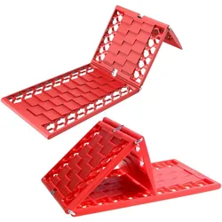 2PC/Set Foldable Emergency Tire Traction Pad, Car Escaper, Ideal to Unstuck Your Car From Snow, Ice, Mud and Sand