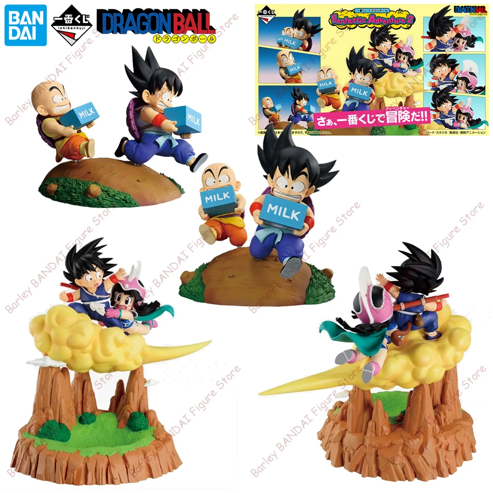 

Официально лицензированные фигурки BANDAI Ichiban Kuji Dragon Ball: Сон Гоку, Крилин, Чи-чи. Фантастическое приключение 02. Аниме-фигурки.