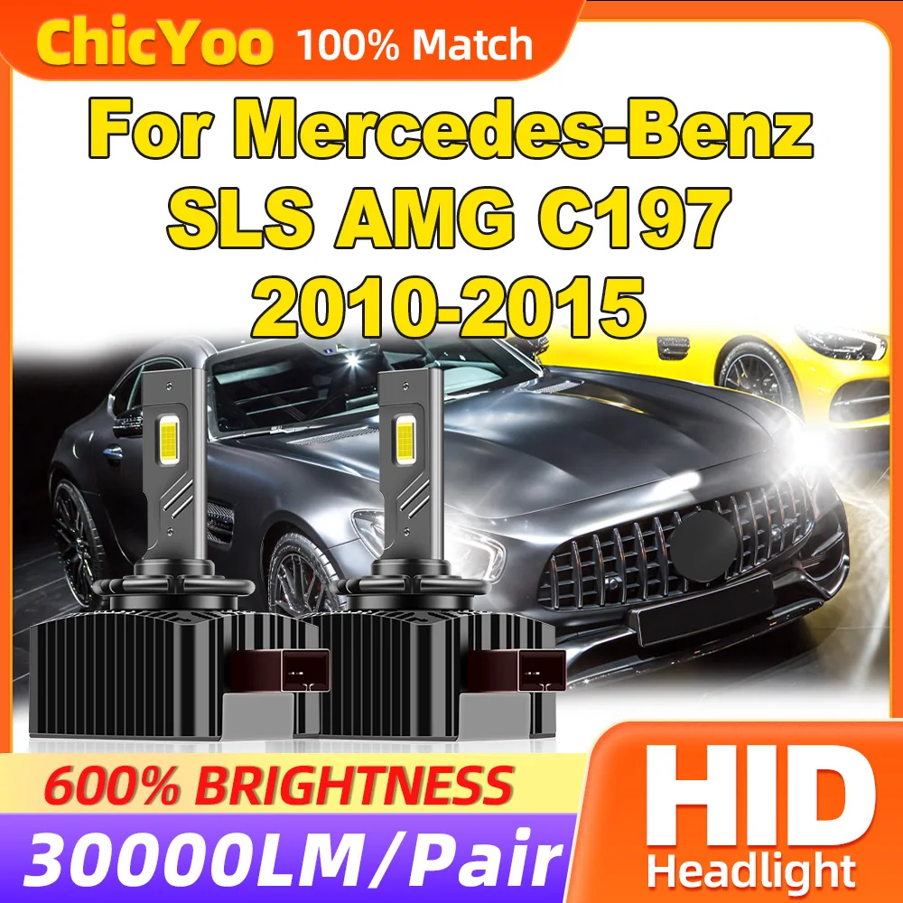 

30000LM CSP Chips LED Headlight Bulbs 120W HID Xenon Lights 12V 6000K Xenon Lamps For MERCEDES-BENZ SLS AMG C197 2010-2014 2015