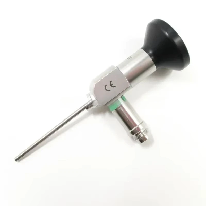Rigid Otoscope 2.7x50mm 0 Degree Ear Endoscope for ENT Examination Compatible with Various Light Sources Medical