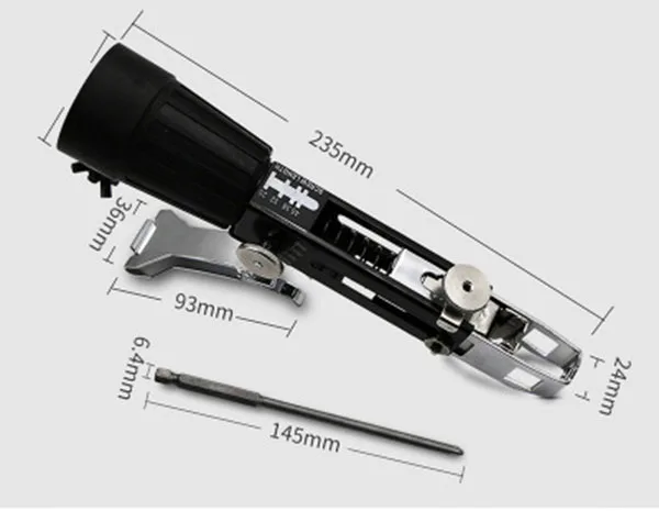 Auto Feed Chain Nail Adapter For Electric Drill Automatic Screw Spike Gun Attachment Woodworking Screwdriver Accessory