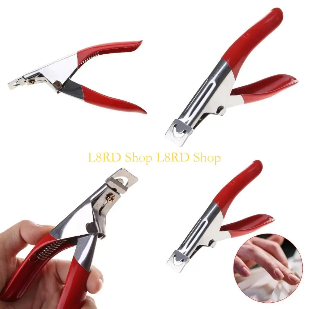 

L8RD Stainless Steel Clippers False Nails Cutter for Artificial Art Tips Trimmer Manicure Tools