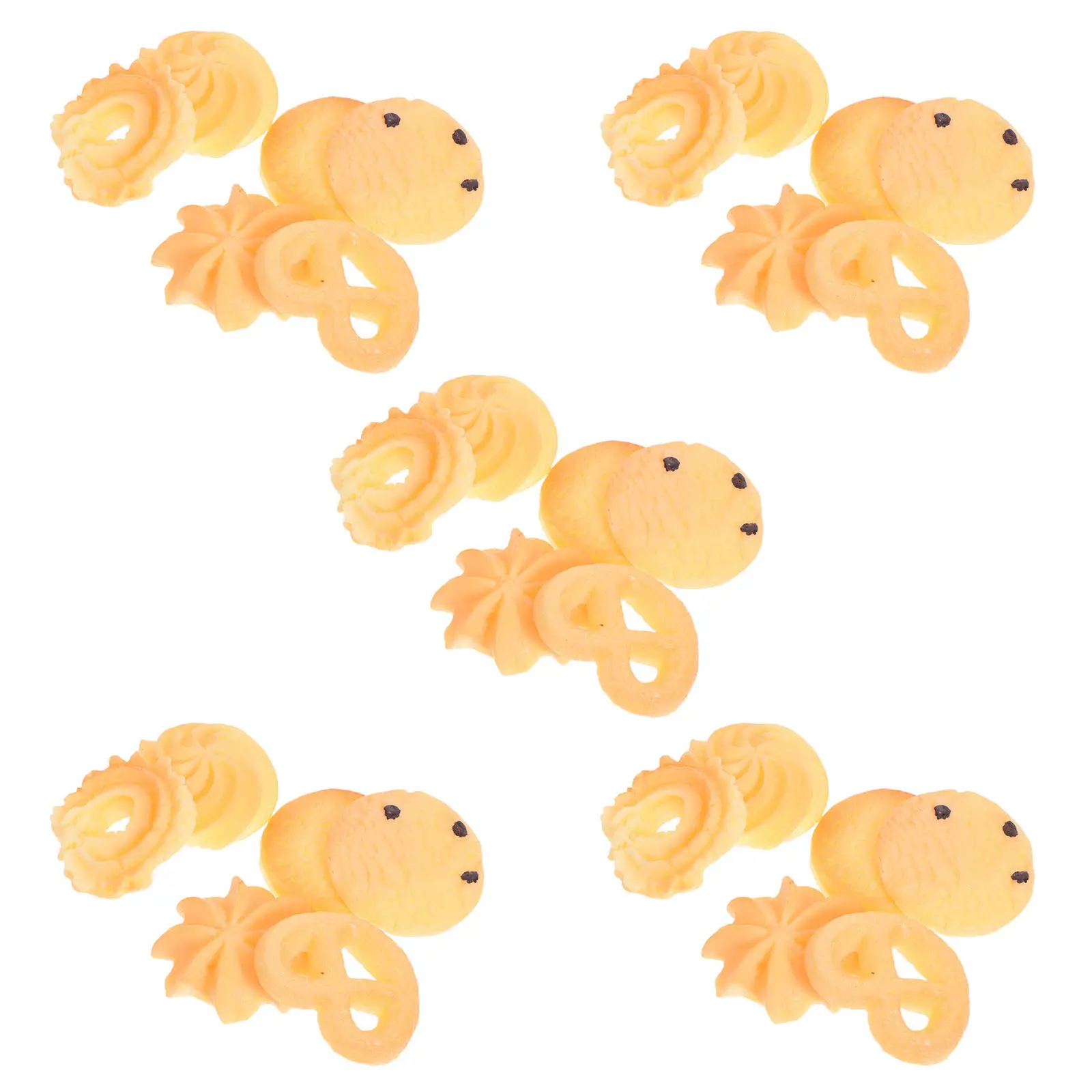 

30 шт. Искусственные реалистичные имитации печенья и десертных крекеров для домашней кухни, декораций и реквизита для фотосъемки еды