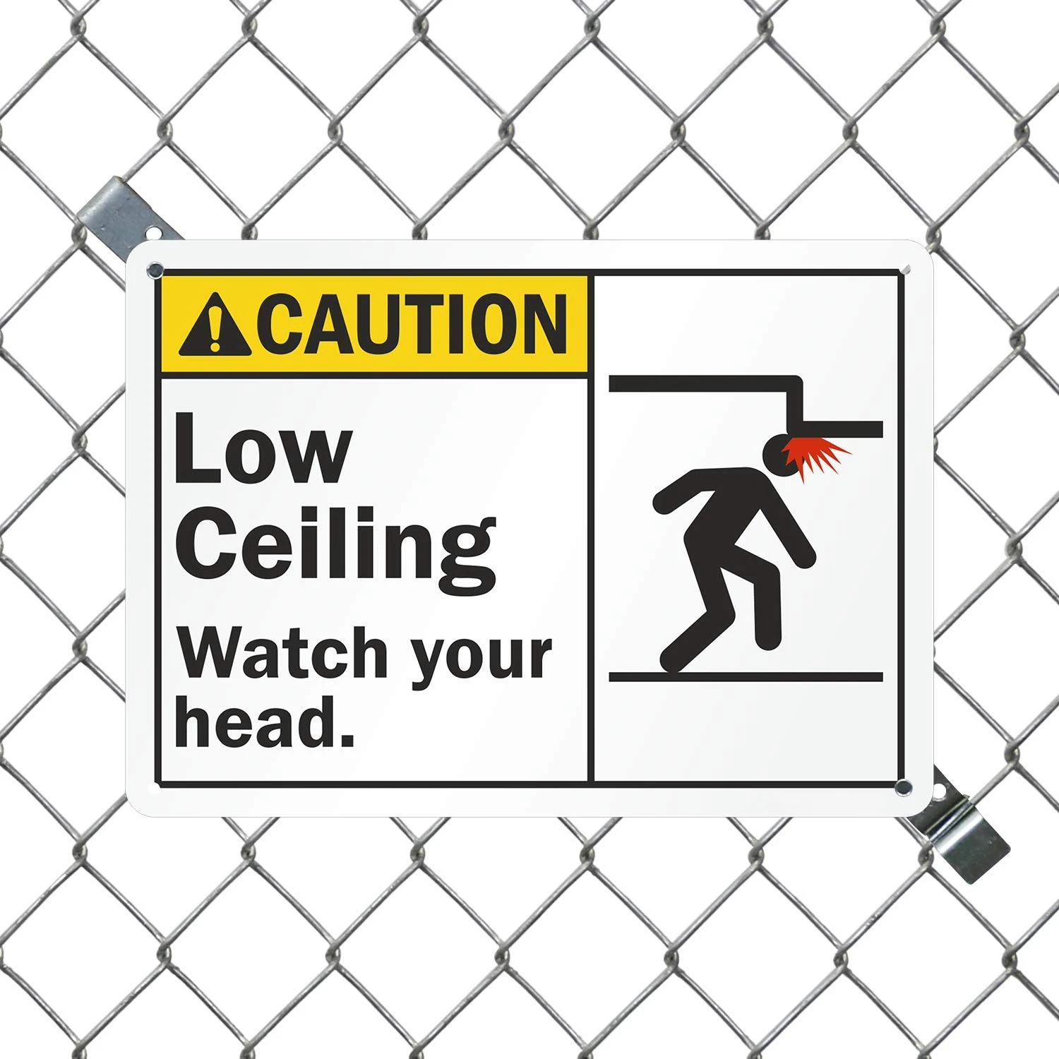 2pcs/4pcs Warning Metal Sign \