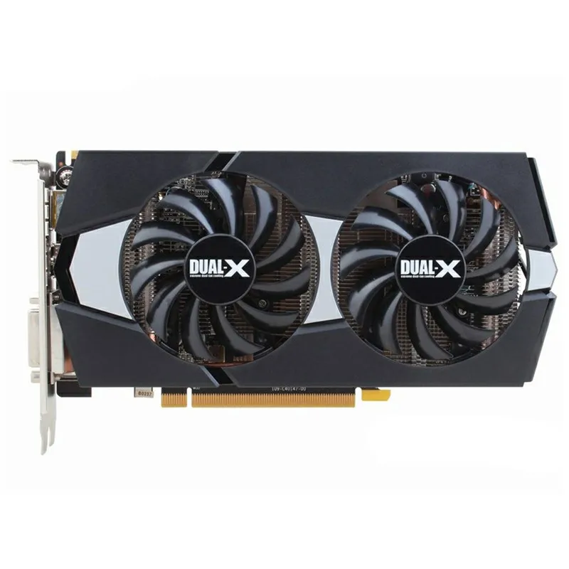 Оригинал для R9 370 2 Гб видеокарта GPU R9370 2G игровые графические карты экран для настольного ПК компьютера офиса