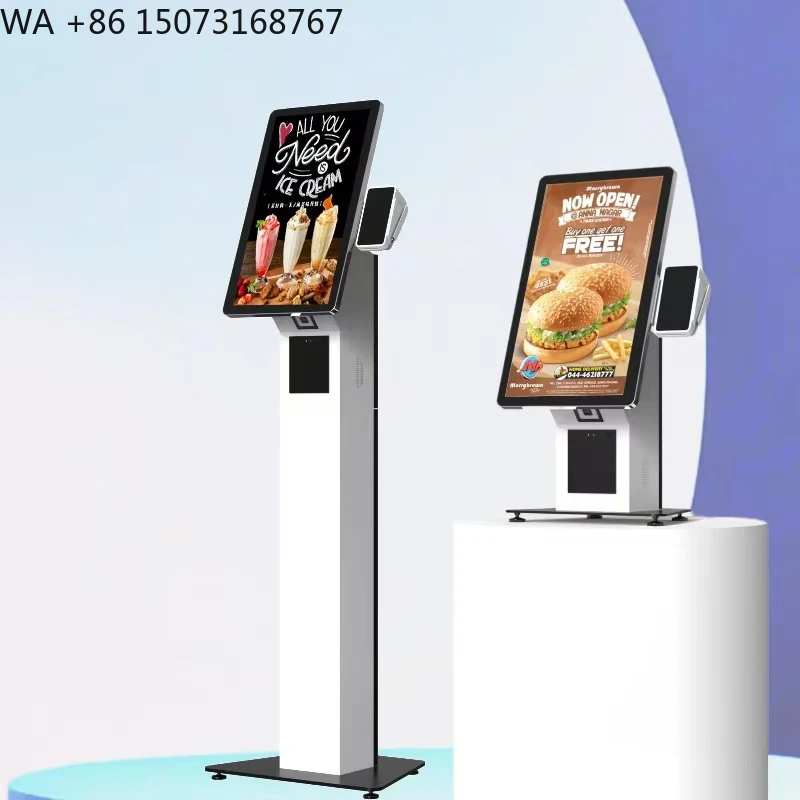 

32-дюймовый Android-киоск для самостоятельного заказа в ресторанах: сенсорный терминал с принтером чеков и настраиваемым меню