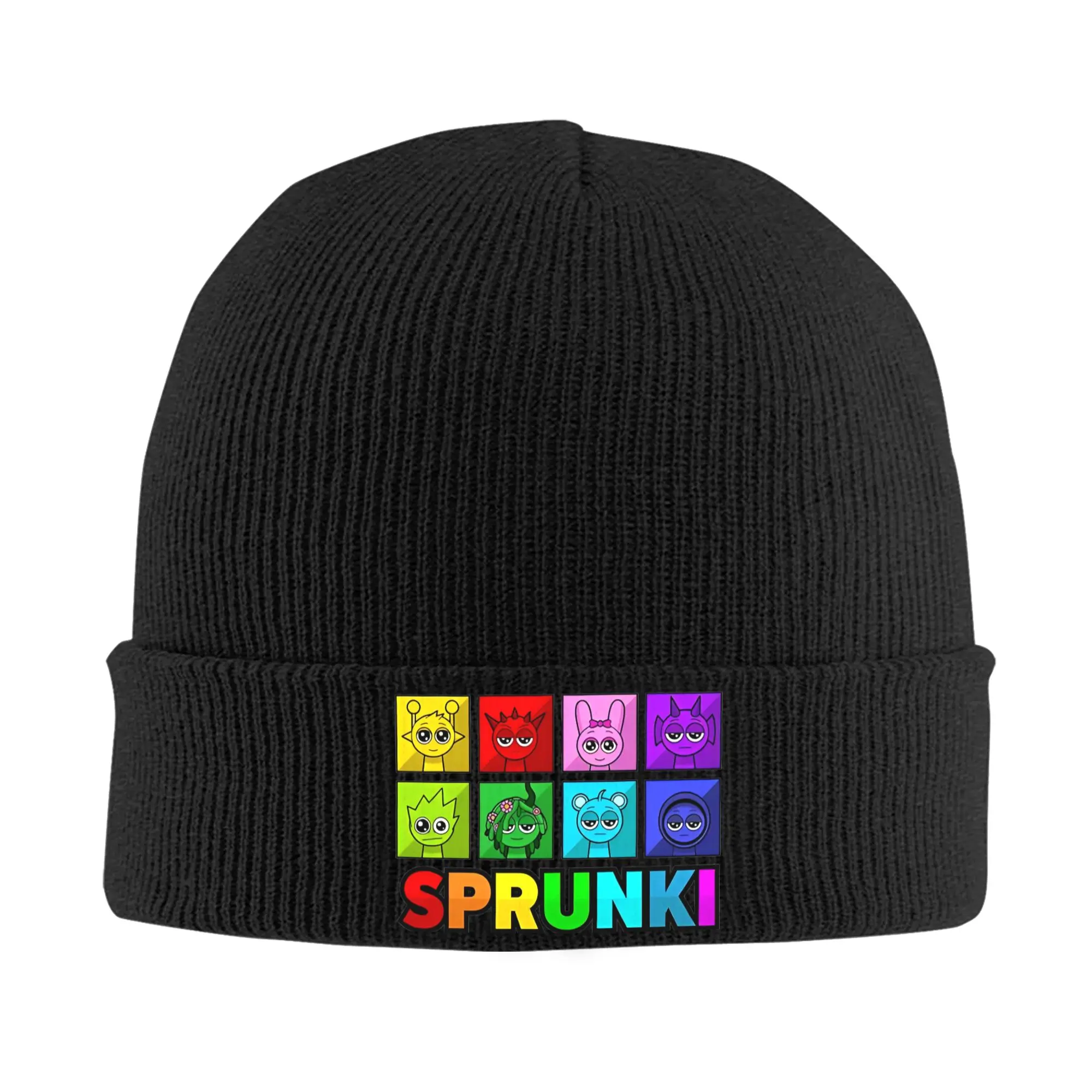 Sprunki Characters Game Hat Autumn Winter Beanie New Durple Pinki Jevin Sky Vineria Caps Unisex Acrylic Knitted Caps
