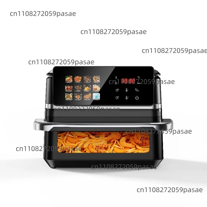 12L large air fryer, digital touch panel, visual display window, ideal for preparing large meals