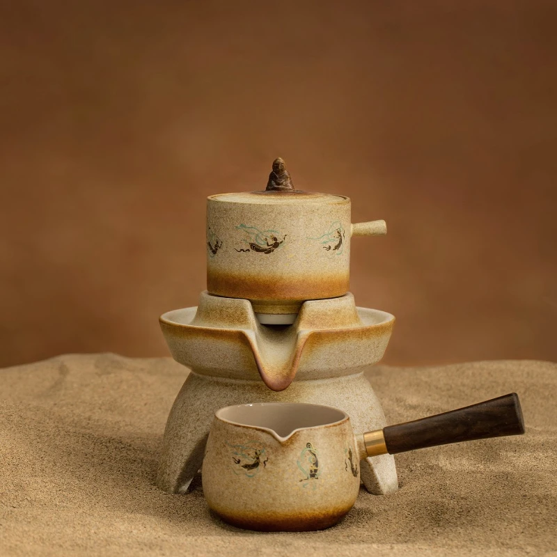 Lazy tea making artifact, household high-end light luxury Kung Fu tea set
