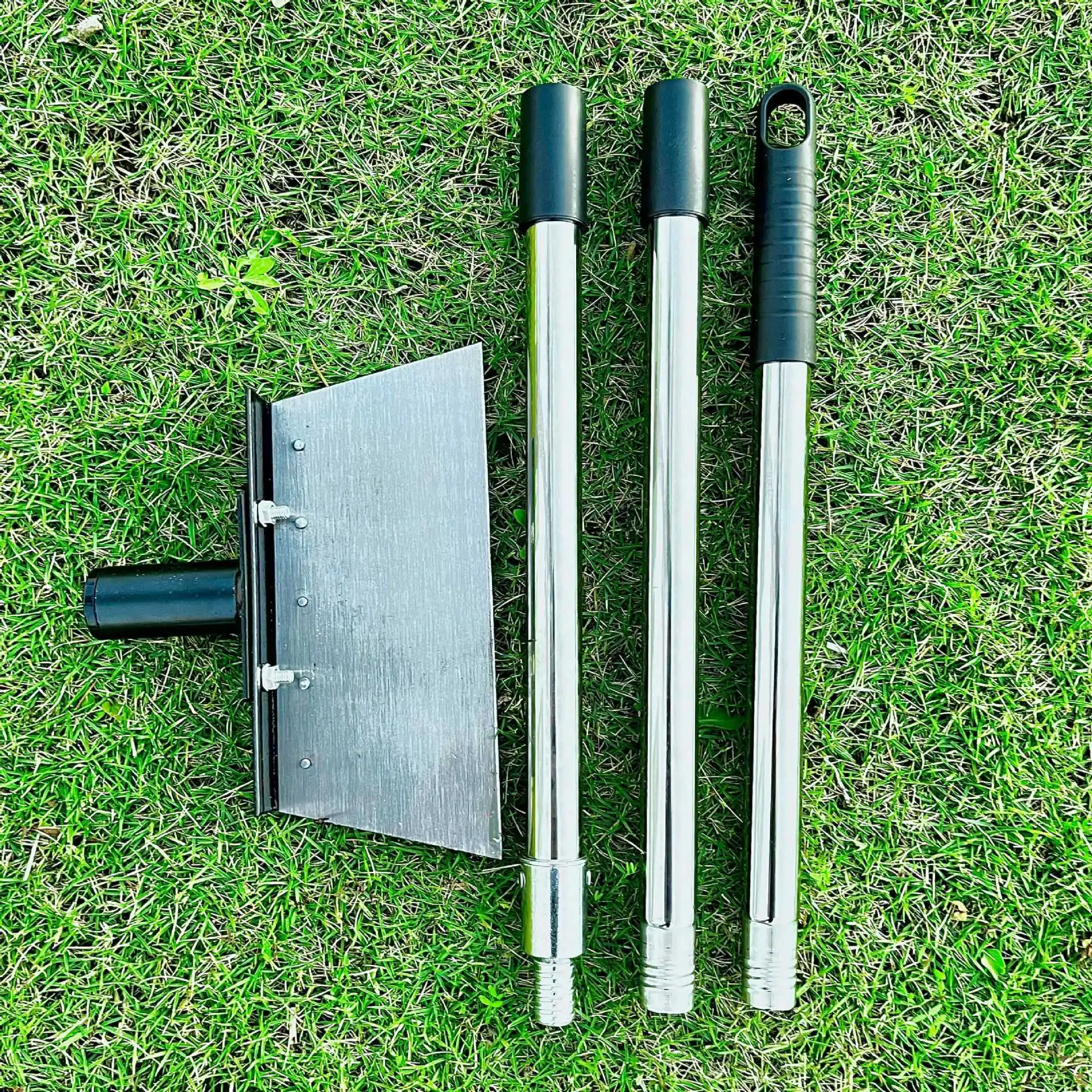 Heavy Duty Garden Weeding Shovel Steel Lawn Weed Removal Tool Multi-Purpose Farm Cleaning Shovel Ground Scraper for Outdoor Use