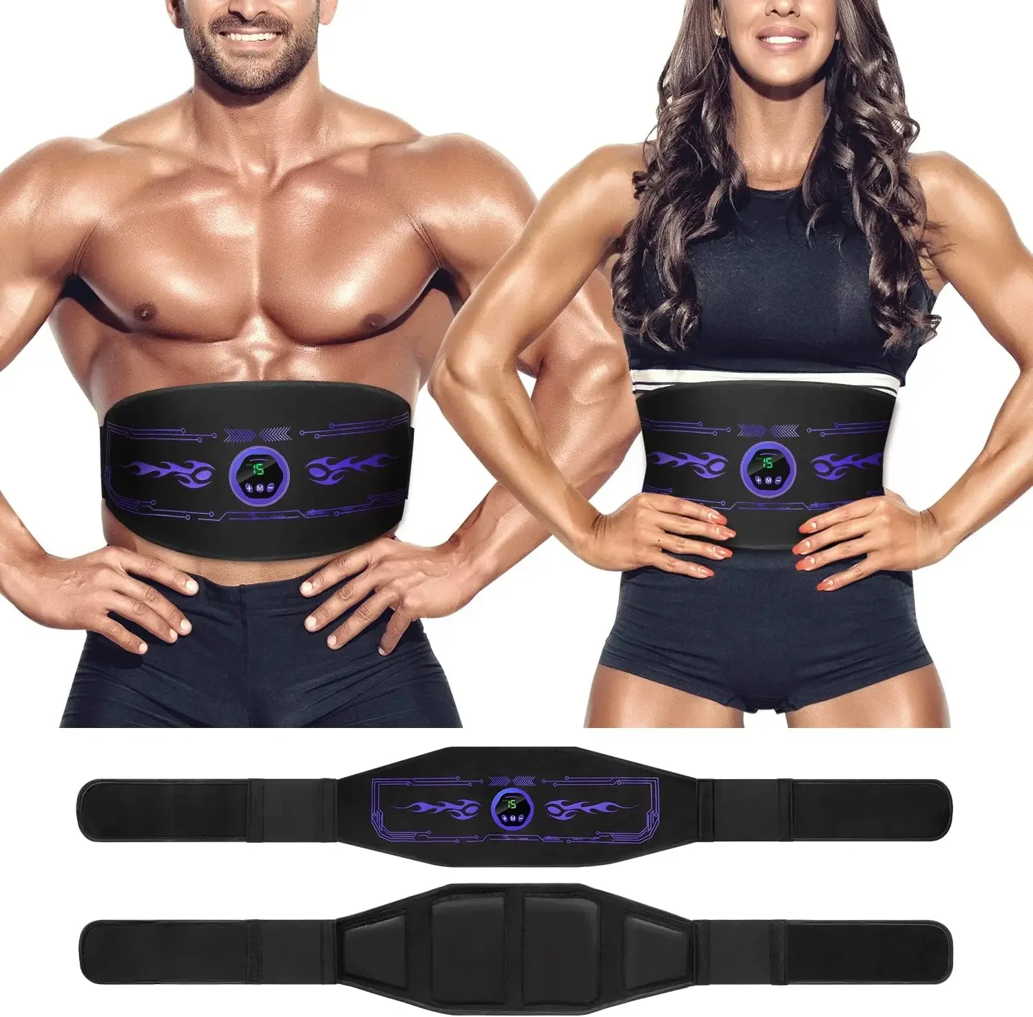 

EMS Training Device Electric Abdominal Trainer Non-Interchangeable 6 Training Modes Muscle Stimulator for Men and Women Device