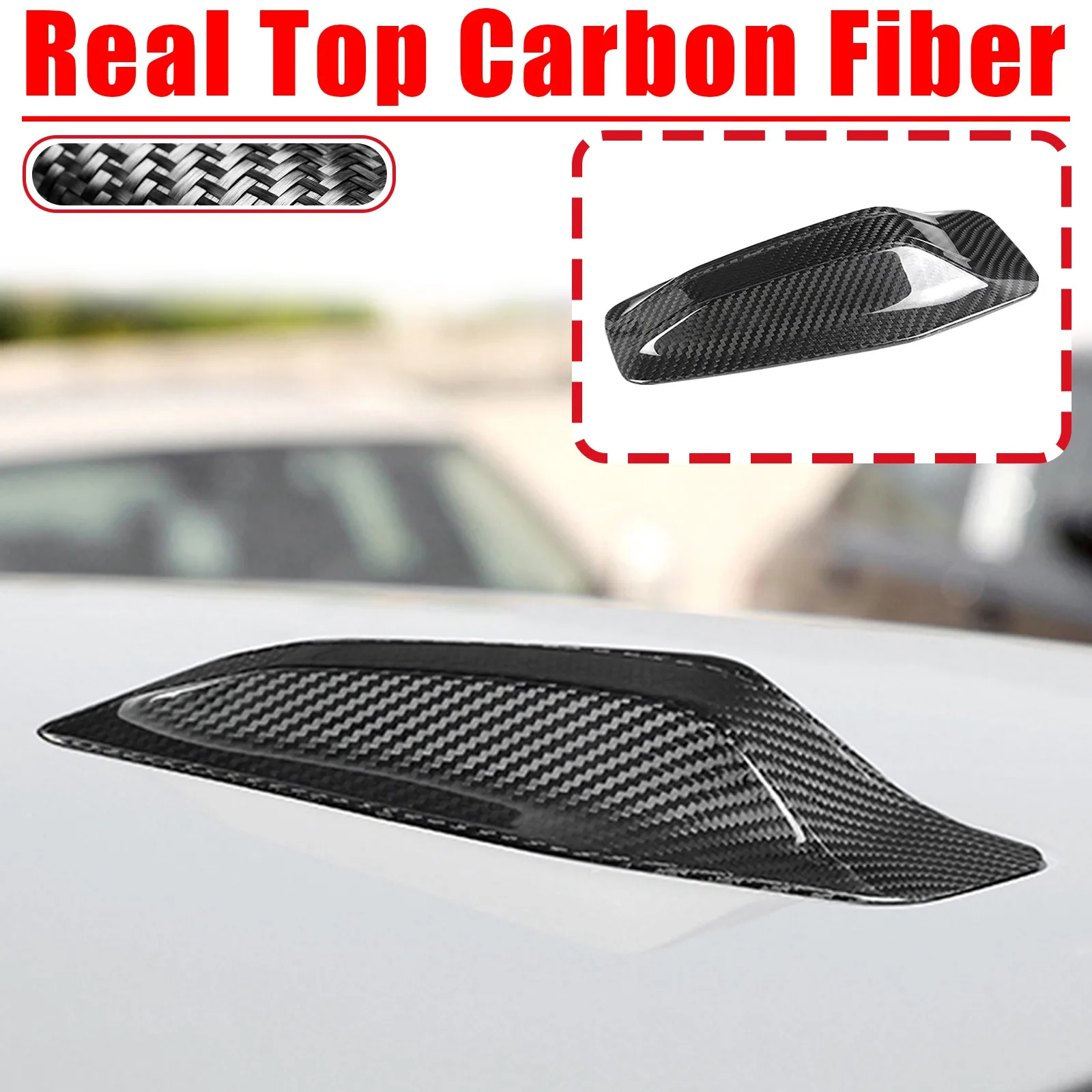 For BMW 2 Series U06 2021-2025 Shark Fin Antenna Cover Decor Trim Real Carbon Fiber
