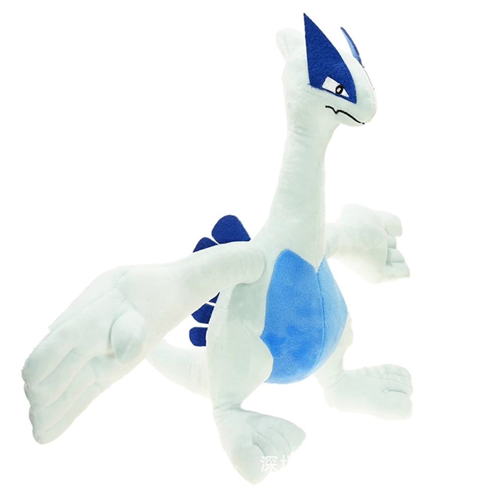 Lugia Plüschtier - Großes 14-Zoll Weiches Flauschiges Pokemon Kuscheltier, Anime Sammlerstück Geschenk für Kinder, Fans & Sammler