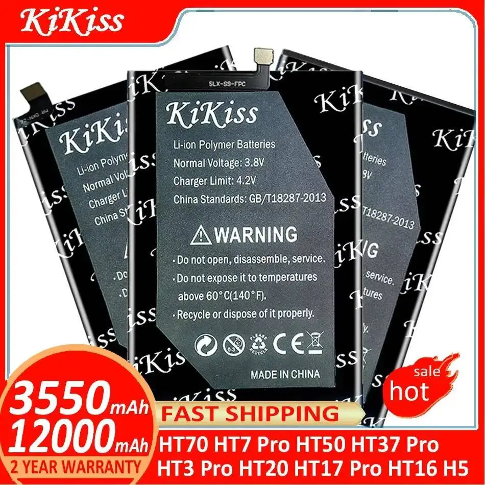

Аккумулятор KiKiss для батарей Homtom HT70 HT50 HT37 HT3 HT20 HT17 Pro HT16 H5