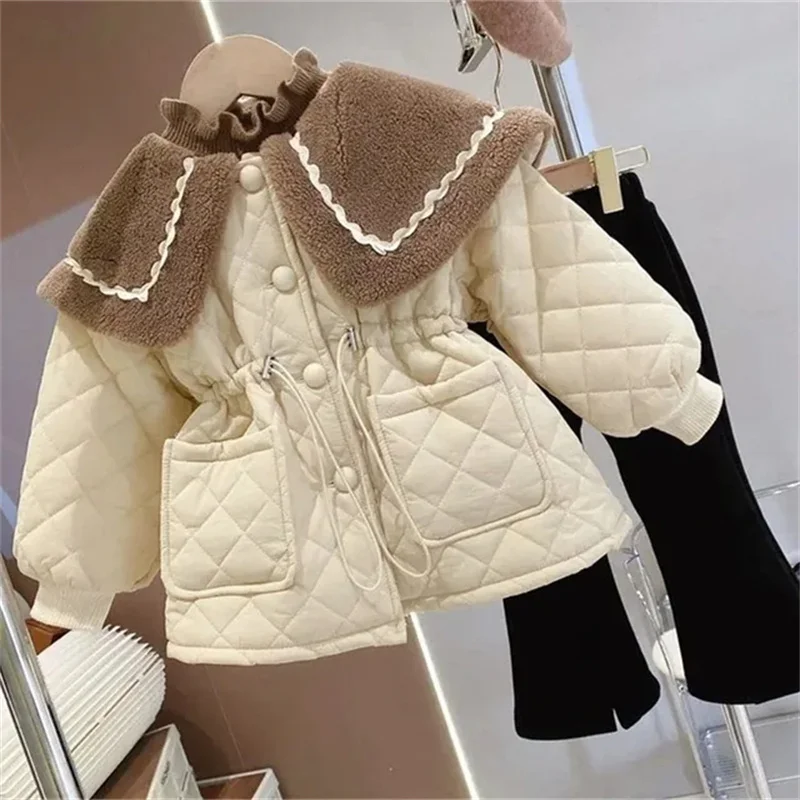 Baby Girls Clothes Jackets Spring Autumn Kids Single Breasted Outerwear Children Fashion Overcoat Cute Top Coat For Girl 1-5Y