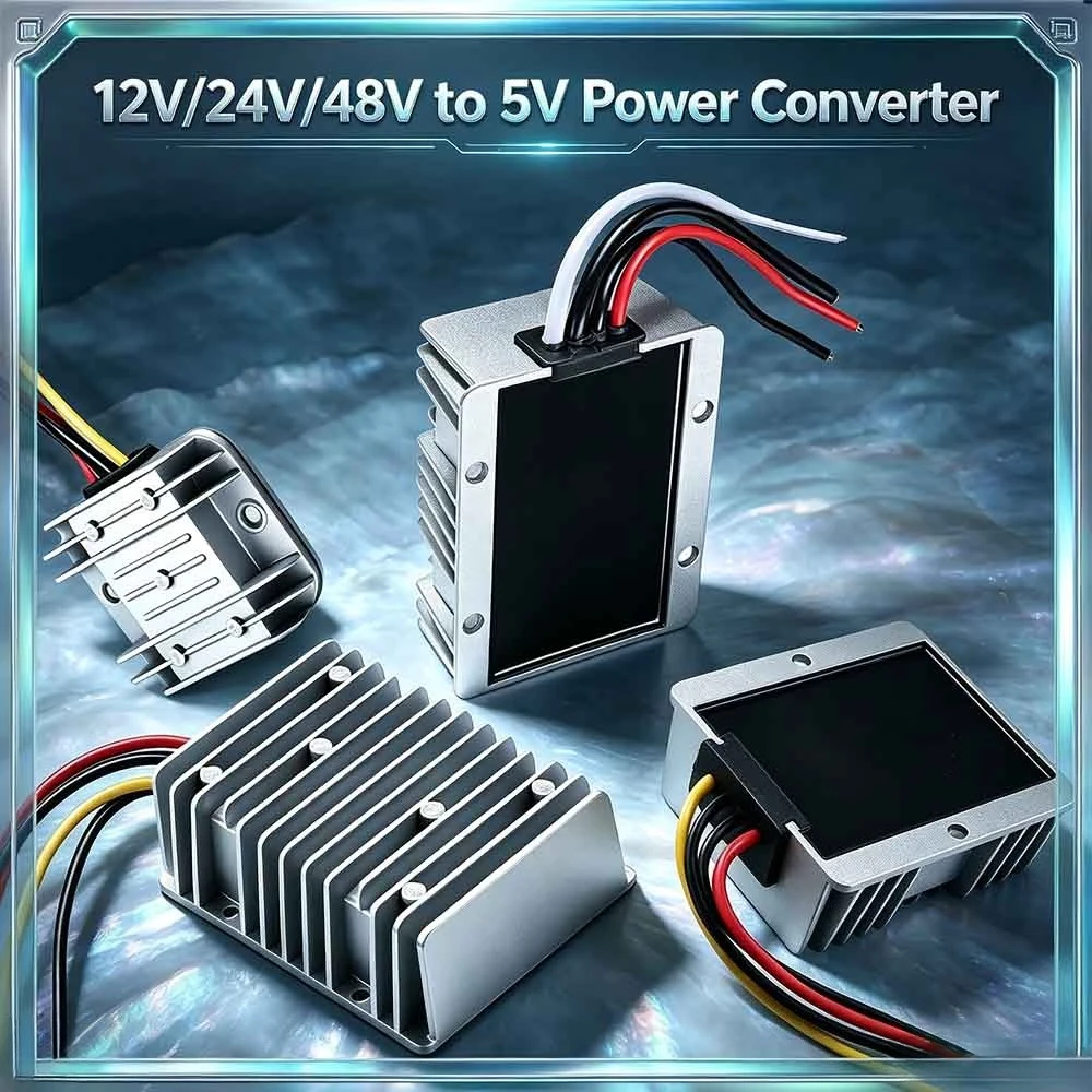 Buck Regulator Step Down Voltage Supply Module DC Power Converter 3A 5A 10A 15A 20A 30A 50A 40A For Car 12V/24V/48V to 5V