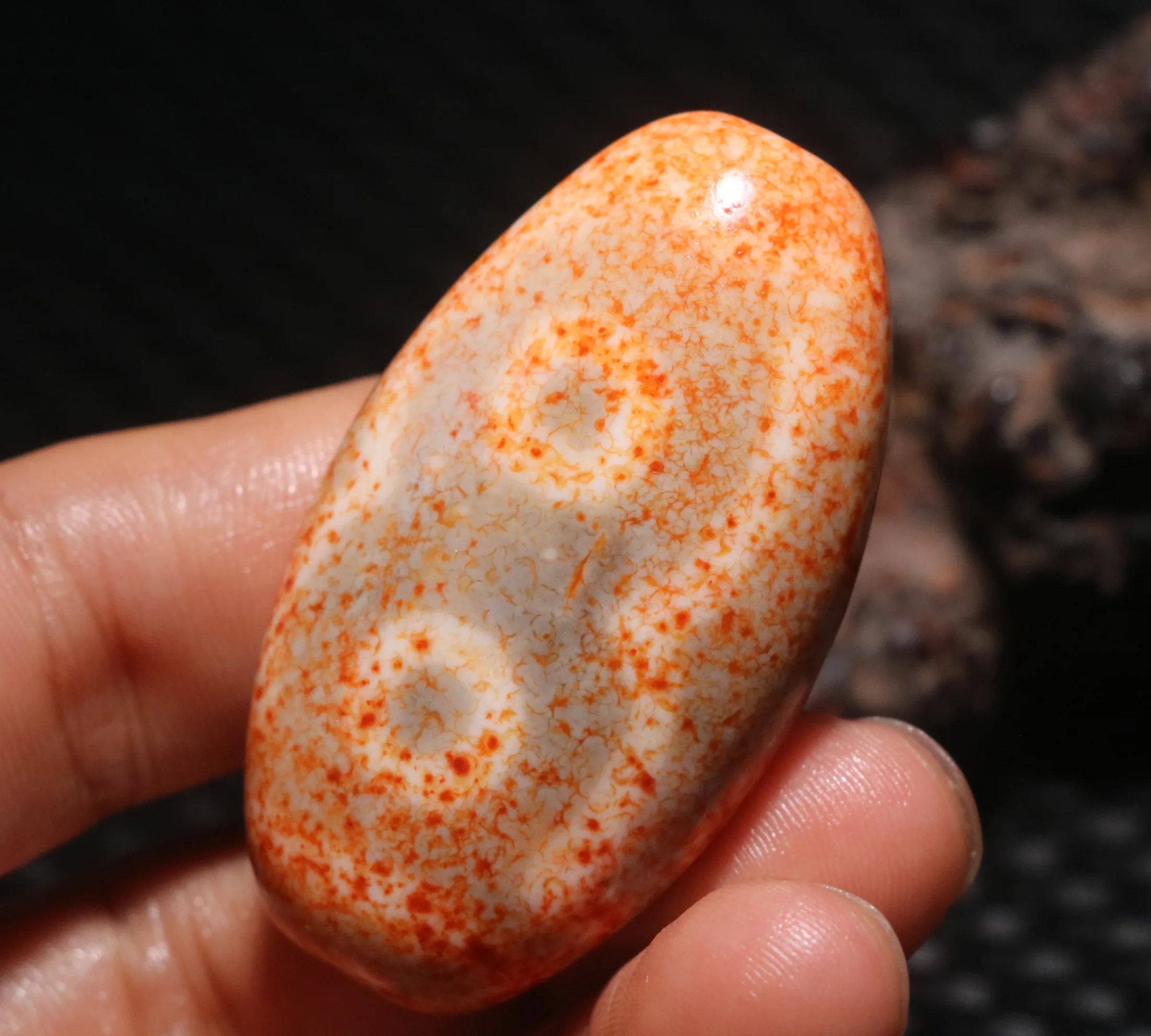 

WOJIACHANPINZUITEBIE Мощность Энергия Тибетский старый агат Фу&Lu&Shou 3-глазыя неправильная форма дзи бусина амулет кулон LSGem амулет