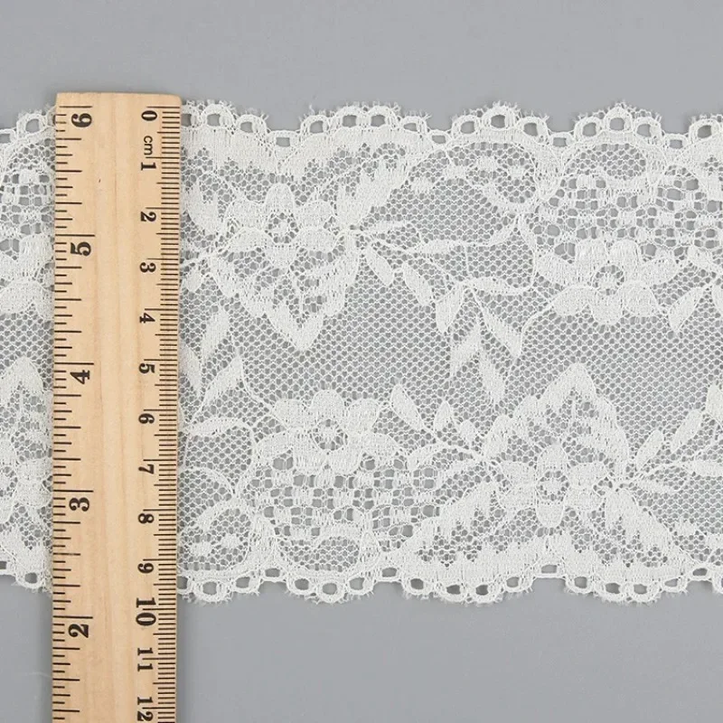 FZdiy 8cm White Lace Fabric Webbing Decoration Love Gift Packing Ribbon DIY Sewing Craft Supplies Fall Plate Lace Wedding Decor