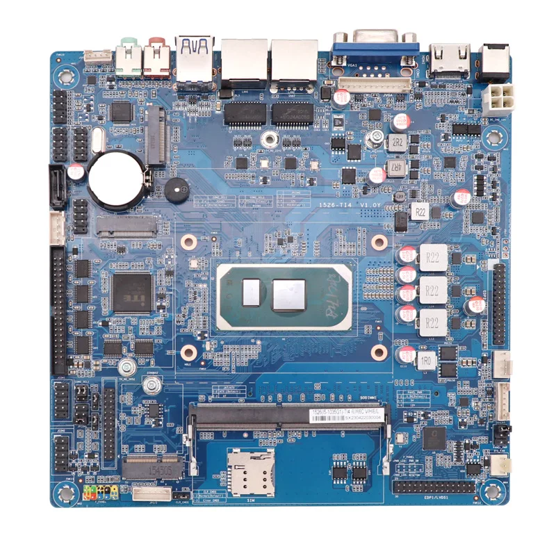 Intel Core i5-1035G1 FCBGA1526 Mini ITX Motherboard with 2DDR4 RTL8111 Gigabit NIC chip Dual EDP Dual network port