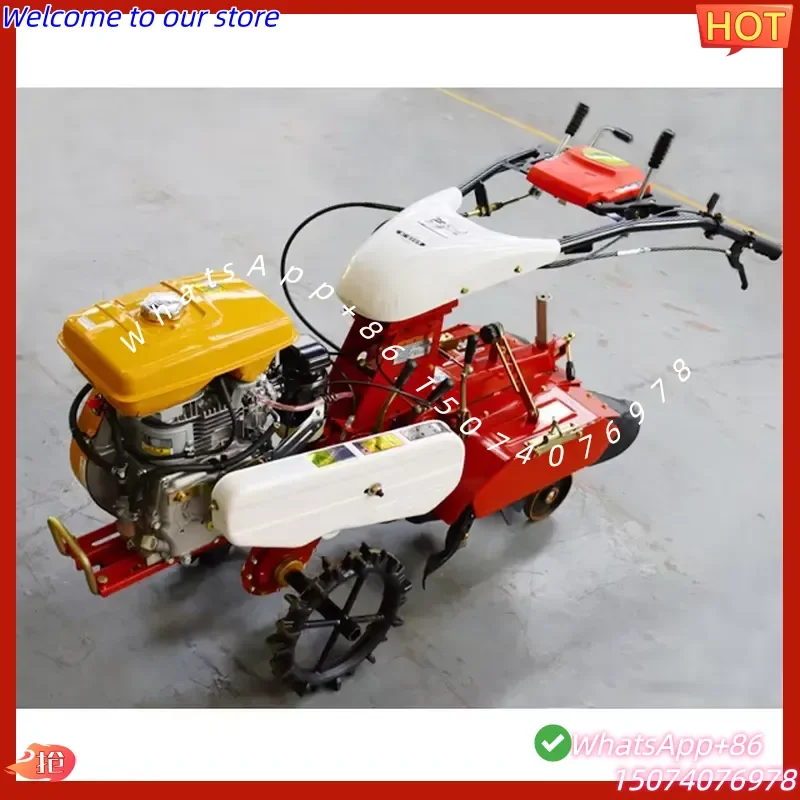 2026 High Quality Tiller Hand Push Mini Tiller for Ditching