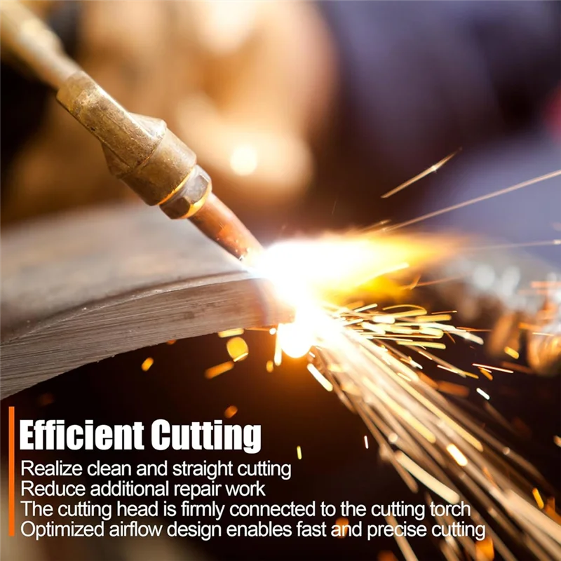 

ABHB-1-101 Наконечники для резака из ацетилена, размер 0-3, совместимые с сверхмощной горелкой V-образного типа CA 2460-90 ° Режущие аксессуары