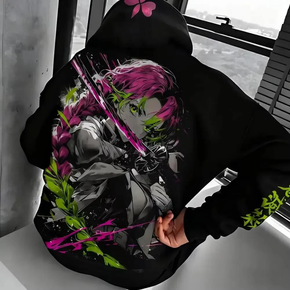 

Anime Hoodie Men Women Sweatshirt Demon Slayer PrintLoose Casual Streetwear Cosplay Graphic Jacket Winter Trendy winter new