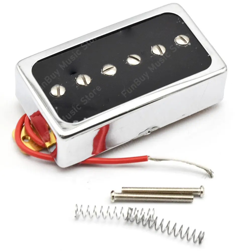 P90 Style Electric Guitar Pickup Humbucker Size Single Coil Pickup Neck Bridge Guitar Parts and Accessories