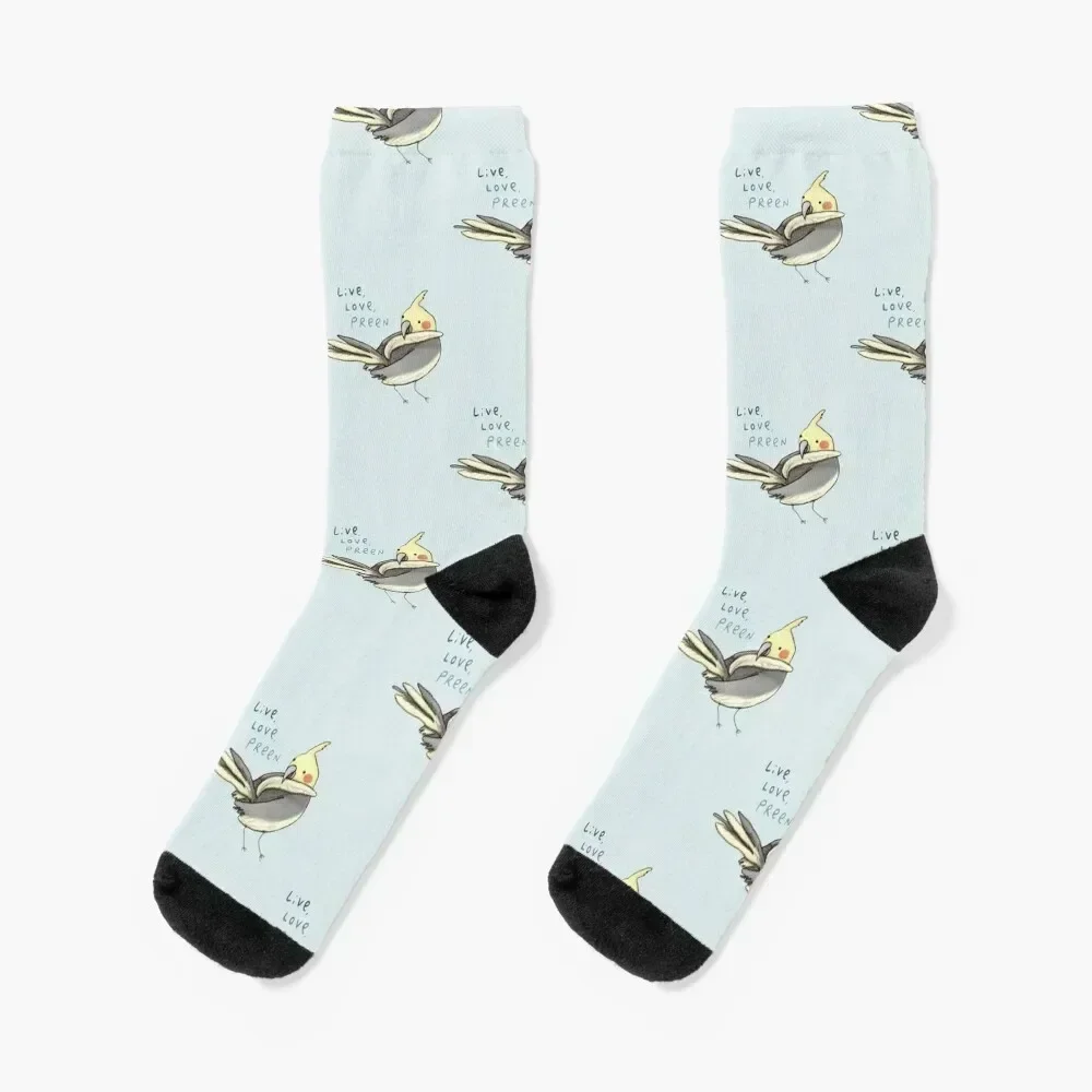 

Live, Love, Preen Socks Soccer warm winter short tennis Men Socks Women's