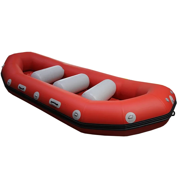 CE Certified 430cm Inflatable Fishing And Rafting Rib Boat 1.2mm Thick Sport Yacht For Lake Drifting Hot Sale Outdoor Activity