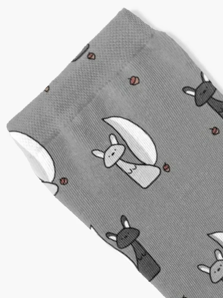 Pattern of Gray Squirrels By Jennifer Star Socks happy football Socks Ladies Men's