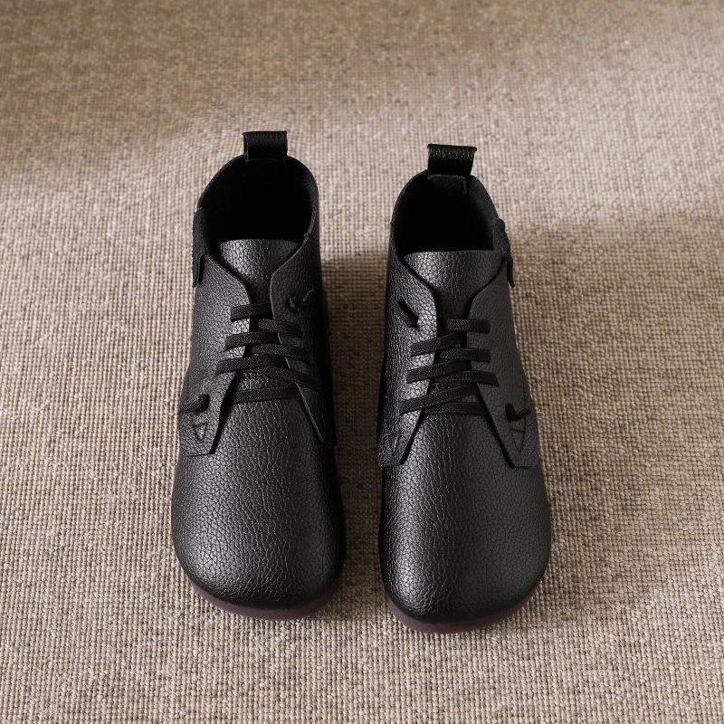 Careaymade-Genuine Leather Soft soled wider toe women's shoes,top layer cowhide casual comfortable Flat bottomed women shoes