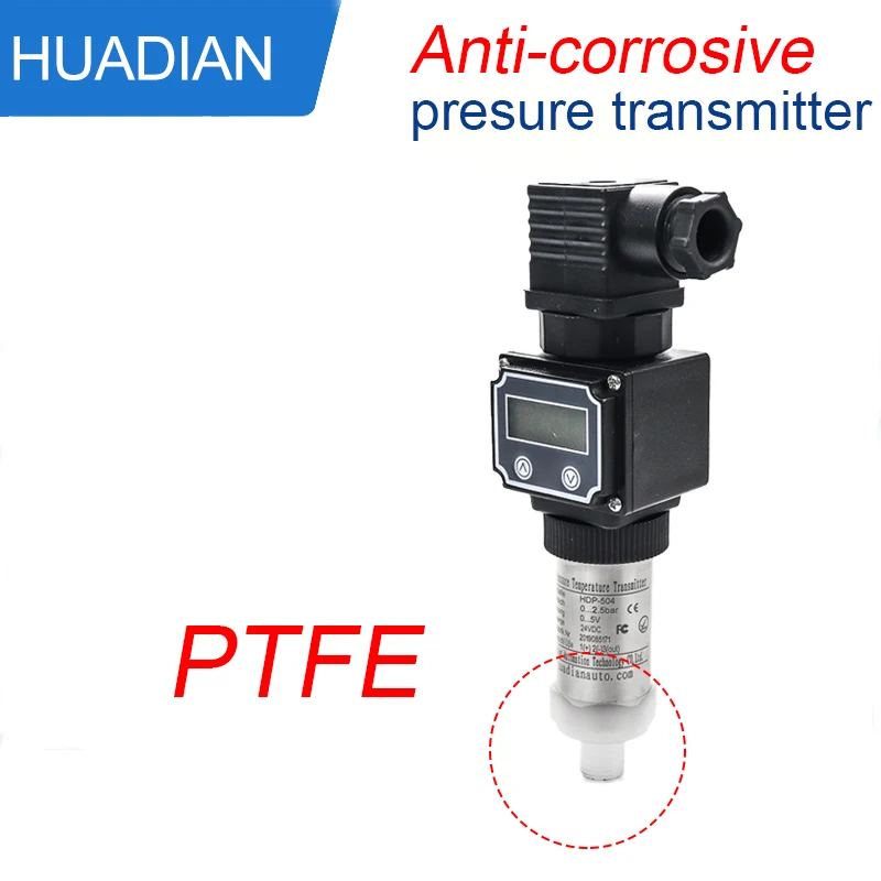 Ptfe Anti-corrosão 01 Bar Transmissor de Pressão de Água do Mar 420ma