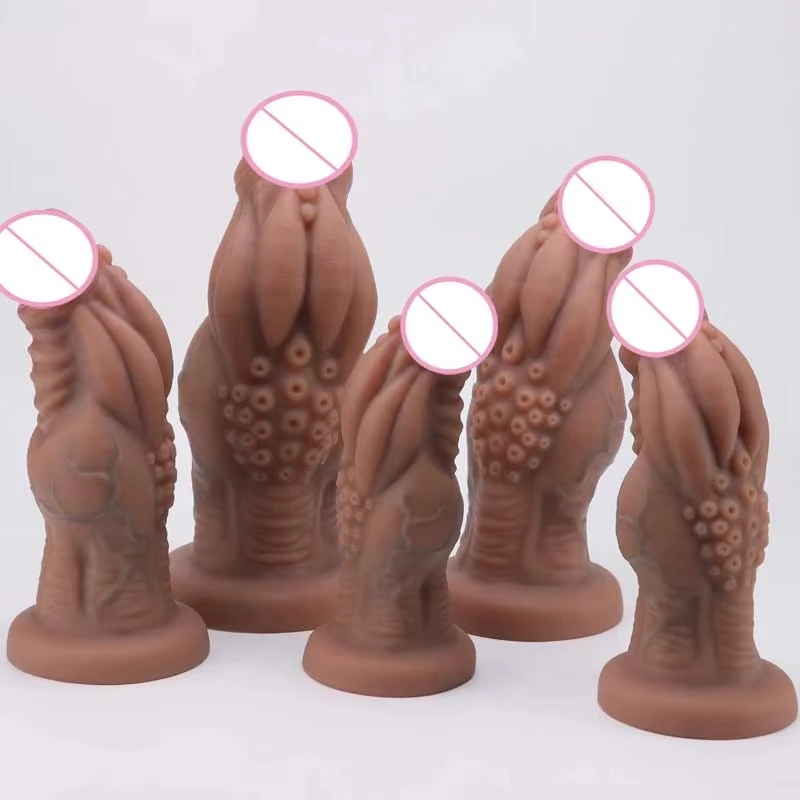 Monster fantasy dildo, monster-shaped octopus suction cups, realistic glans, thick and soft silicone, strong suction cup base18+