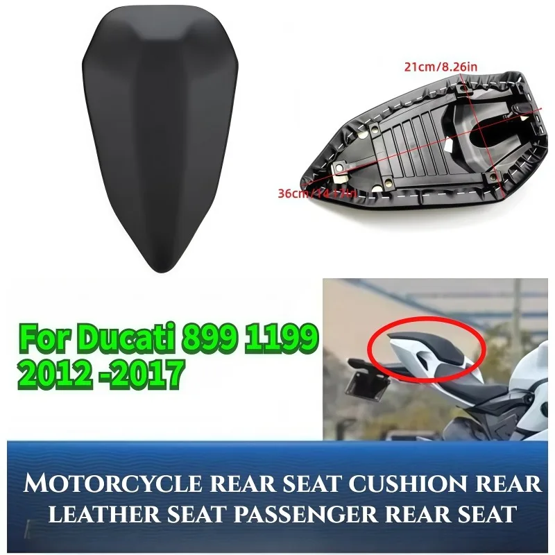 

Motorcycle rear seat cushion rear leather seat passenger rear seat for Ducati 899 1199 2012 2013 2014 2015 2016 2017