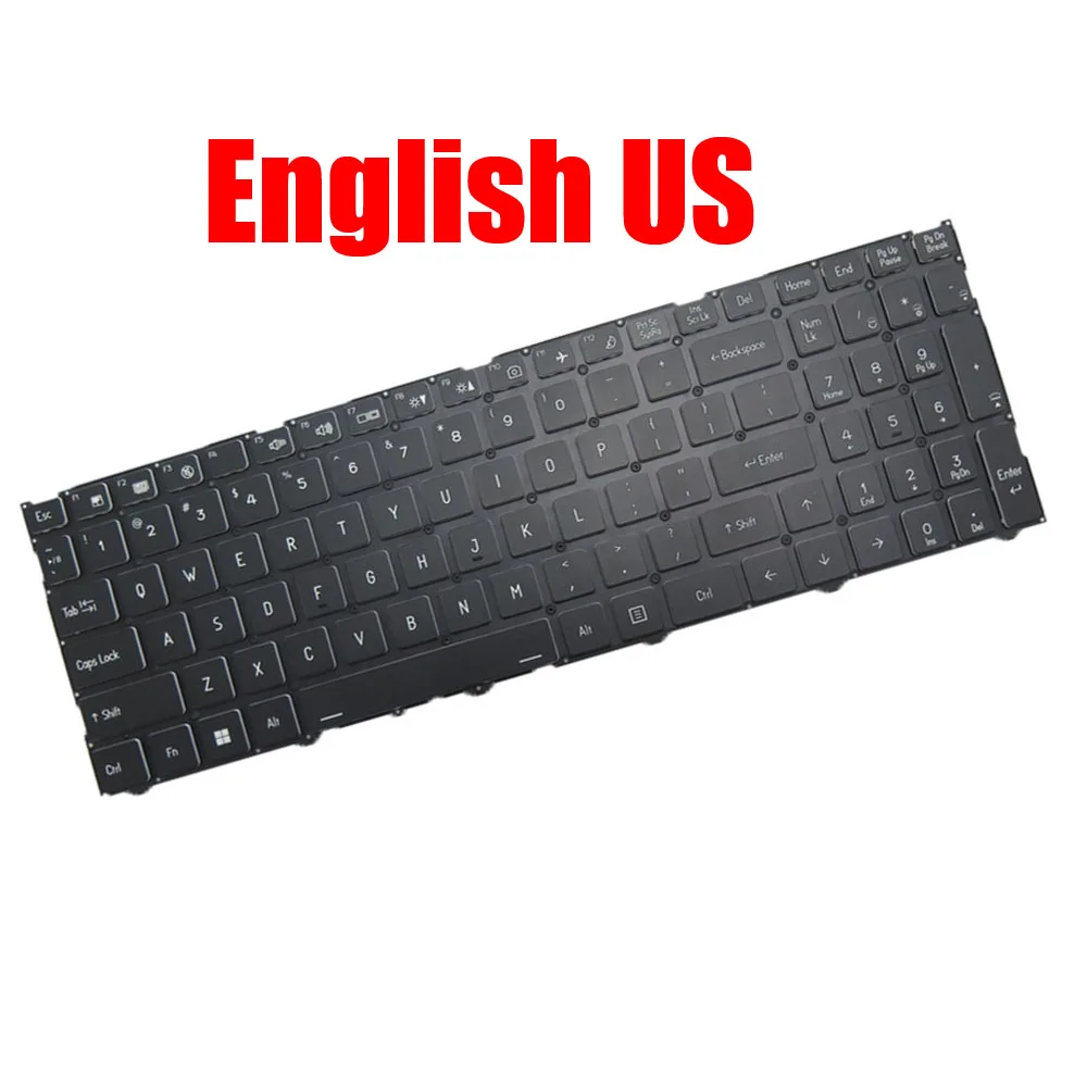 

Laptop Keyboard For System76 For Adder WS (addw5) 15.6 English US Without Backlit paper Black New