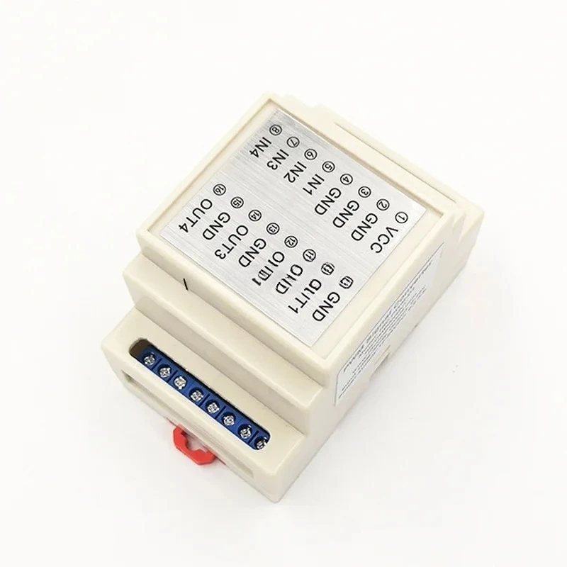 2026 new 4-Channel Isolated PWM to 4-20mA 0-10V 0-5V 0-20mA DC Current Voltage Signal Converter for DIN Rail Mount 5-24V
