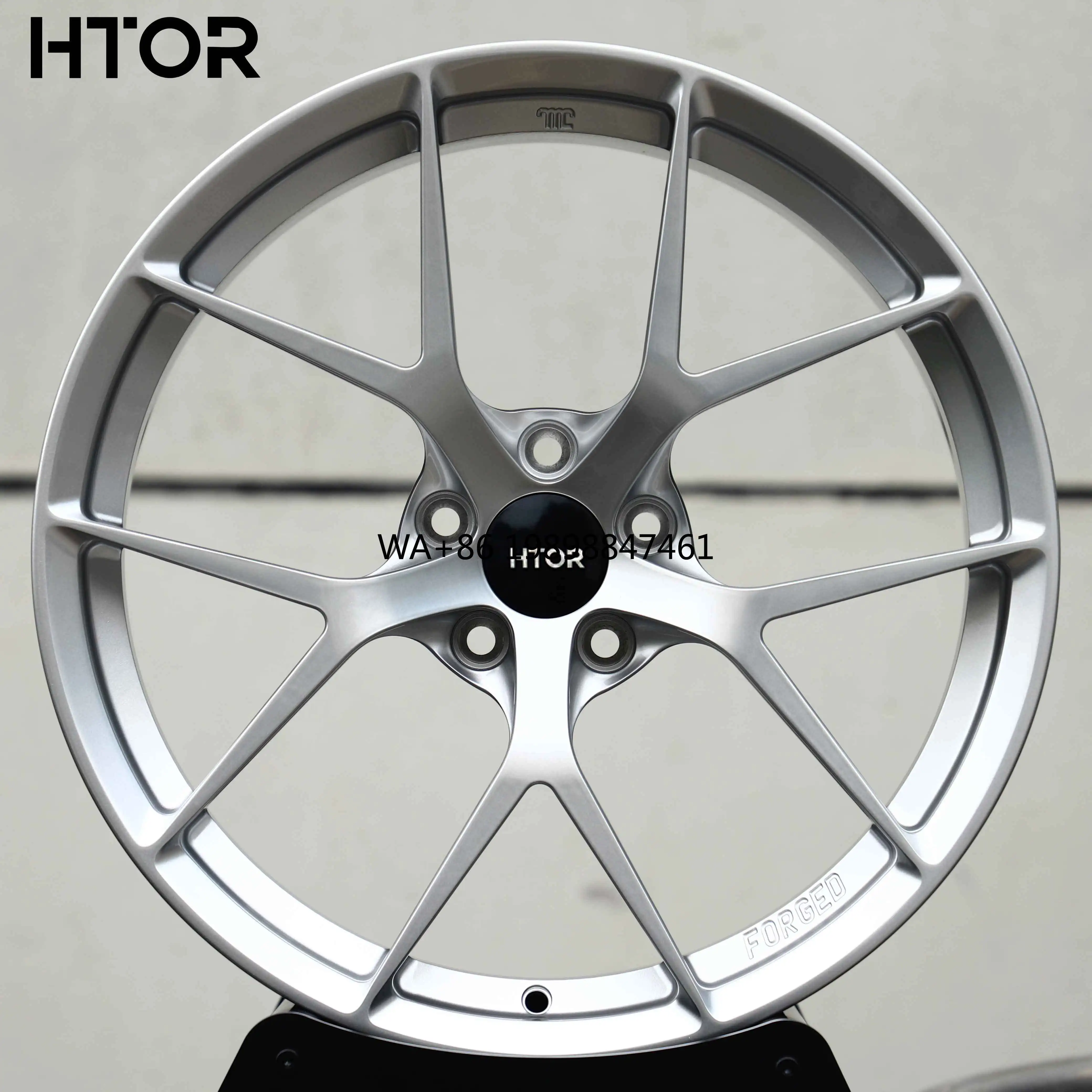 

Кованые легкосплавные диски HTOR 19x8.5 20x9.5 21x10.5 22x11 5x112 5x120 в стиле 826M 666M 763M 437M 359M 792M, серебристые