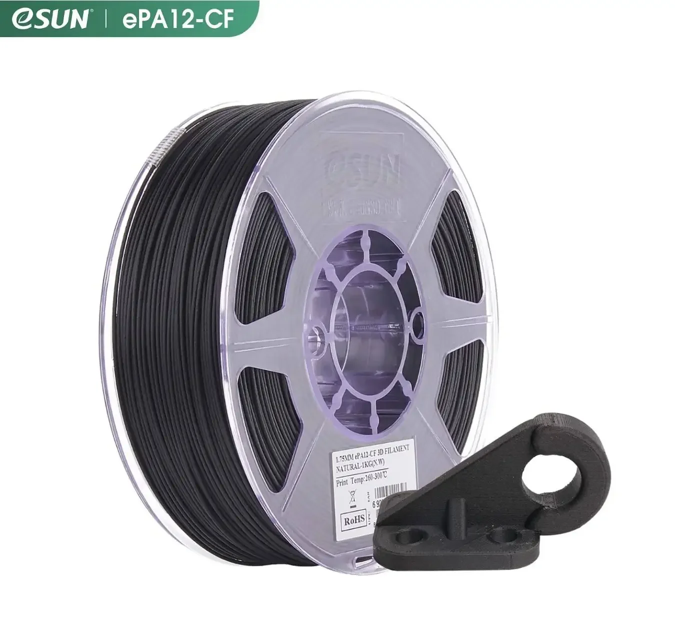 eSUN ePA12-CF nylon 3d printer filament 1.75mm 1kg PA12 CF nylon carbon fiber3d filament