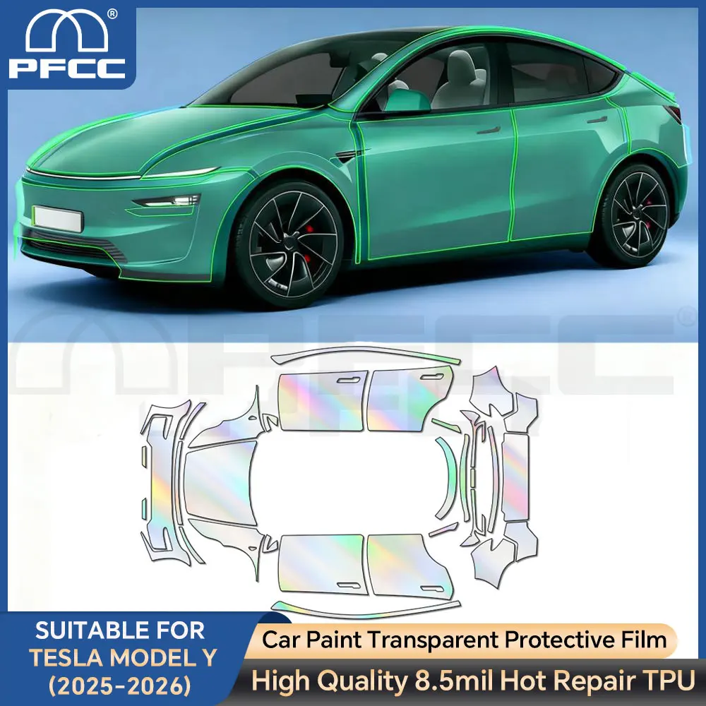 

For Tesla Model Y Juniper 2025 2026 TPU Paint Protection Film Car Body Sticker Anti-scratch Protective PPF Car Accessories ﻿