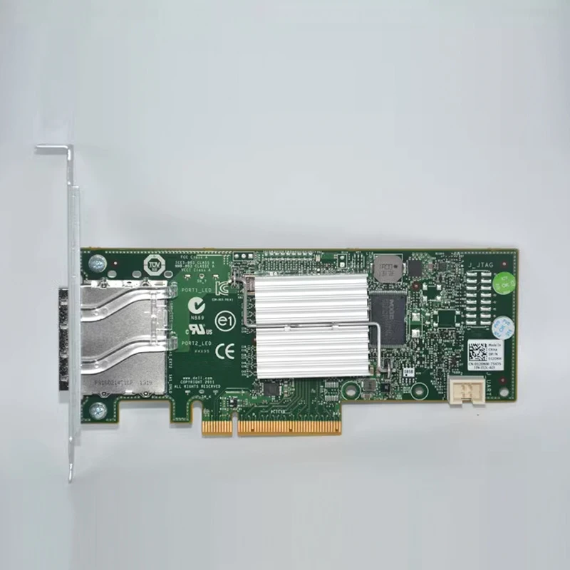 بطاقة توسعة ديل H200E ، 012DNW ، 9200-8E ، 6 Gbps ، SAS ، SATA ، PCI-E ، HBA ، 2 ميناء ، ips ، 9200-8E ، جودة عالية